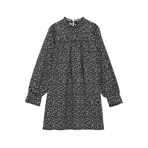 ZARA Printed Poplin Short Flower Dress - Picture 5 of 7